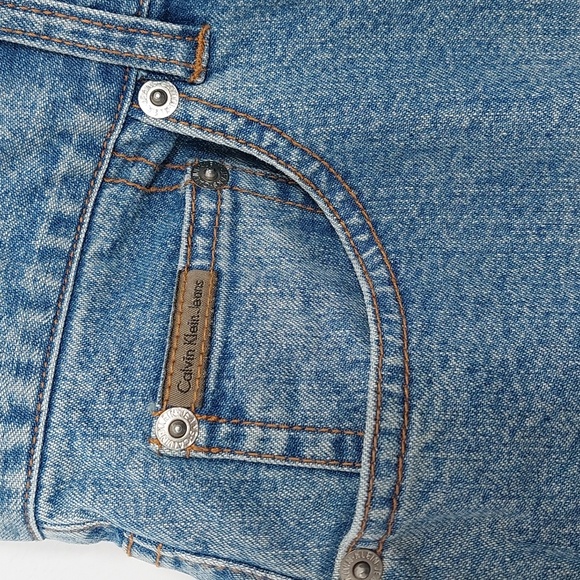 Calvin Klein Women's Size 10 Jeans Demin Blue Y2K Straight - Picture 3 of 13